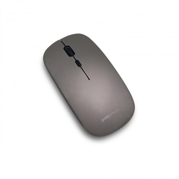 Polosmart PSWM13 Hybrid Bluetooth & Wireless Şarj Edilebilir Mouse K.Gri