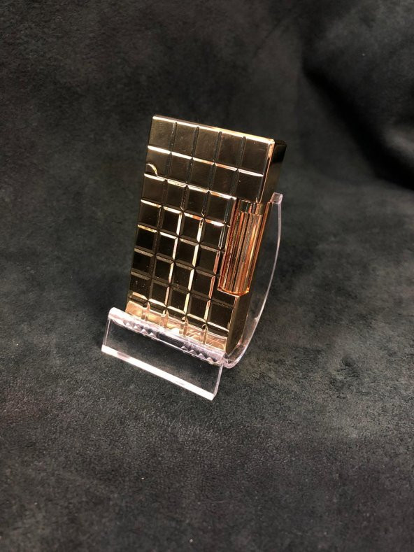 En Güzel Hediye Parça Tesirli El Bombası Kare Dekorlu Sarı Çakmak