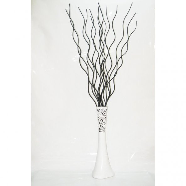 Uzun Vazo İçin 15 Adet 160 cm Uzunluğunda Doğal Ahşap Siyah Dal ürün görseli 1