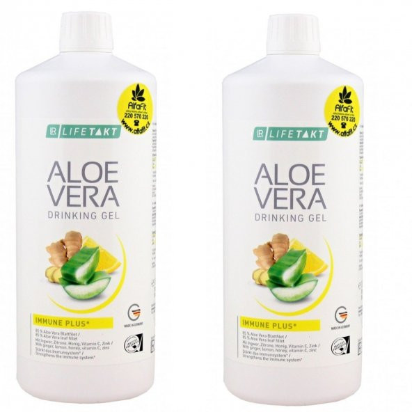 Aloe Vera Jel İçecek Zencefil & Limon 2li Set