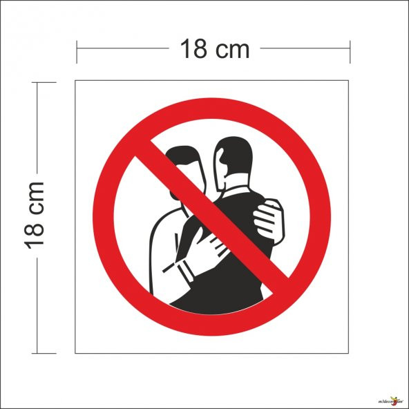 Sosyal Fiziksel Mesafeyi Koruyunuz Uyarı İkaz Levhası Panosu ürün görseli 1