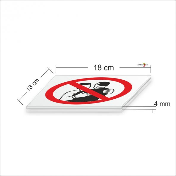 Sosyal Fiziksel Mesafeyi Koruyunuz Uyarı İkaz Levhası Panosu - Resim 2