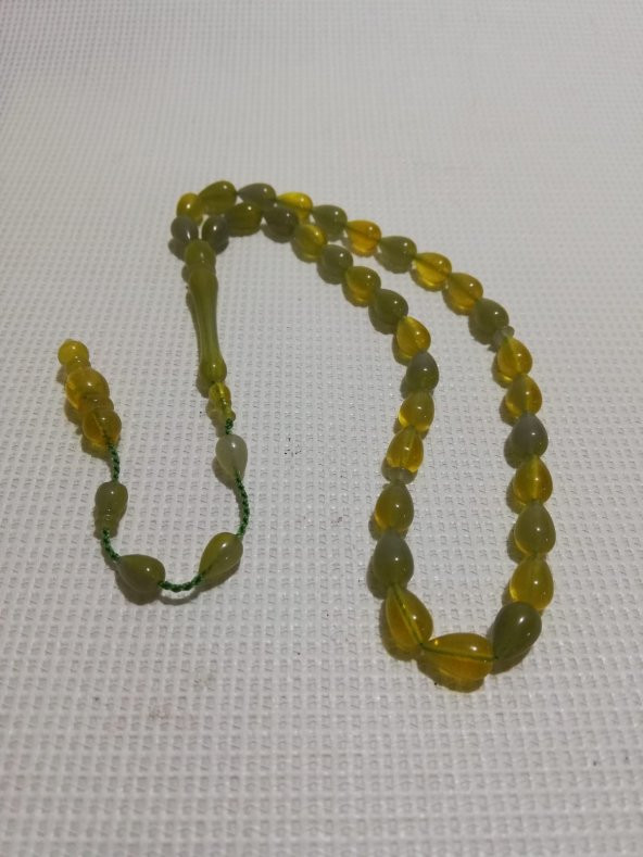 Gece Parlayan 33 lük Fosforlu Gösterişli Kaliteli Yerli Tesbih - 2