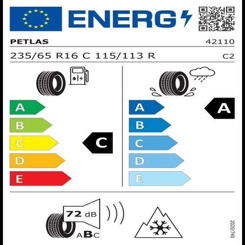 Petlas 235/65R16C 115/113R Fullgrip PT925 Hafif Ticari Kış Lastiği ( Üretim Yılı: 2024 ) - 4