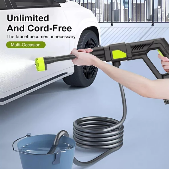 Valkyrie Şarjlı ve Yüksek Basınçlı İlaçlama Oto Yıkama ve Sulama Tabancası 6 Farklı Püskürtme 24V 15.000mAh Yüksek Kapasite - 5