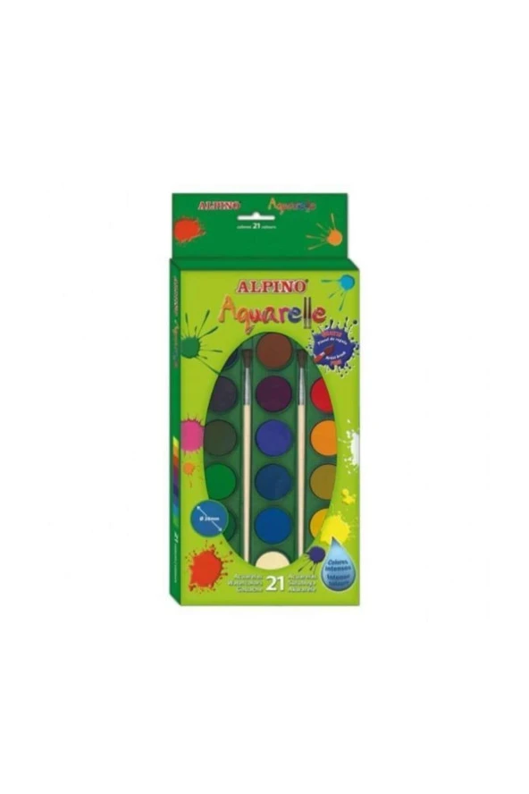 Alpino Aquarelle Sulu Boya 21 Renk Sulu Boya ürün görseli