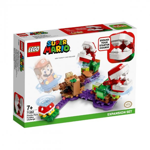 71382 LEGO® Super Mario™ Piranha Bitkisi Şaşırtıcı Engel Ek Macera Seti /267 parça /+7 yaş