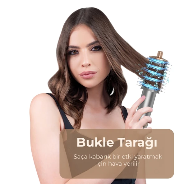 Yasomi Witero 9in1 Ultra Airwrap Multi-Styler Sıcak-Soğuk Hava Üflemeli Saç Şekillendirme Cihazı - 6