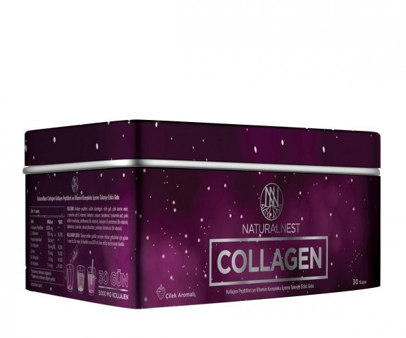 Natural Nest Collagen 30 Saşe Vitamin Kompleks Çilek Aromalı
