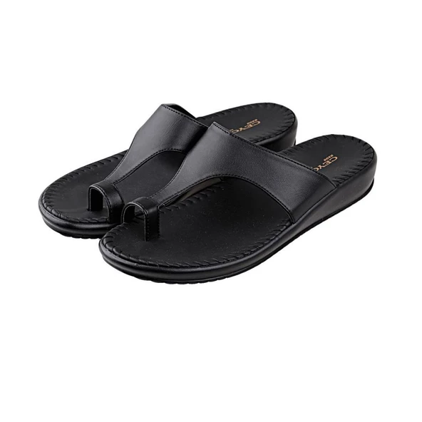 Ceyo 9200-2  Kadın Anatomik Parmak Arası Terlik Siyah 36-40 - 3