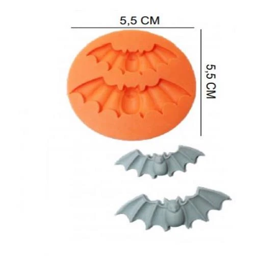 ŞEKER HAMUR KALIBI SİLİKON YARASA 5,5*5,5 CM ürün görseli