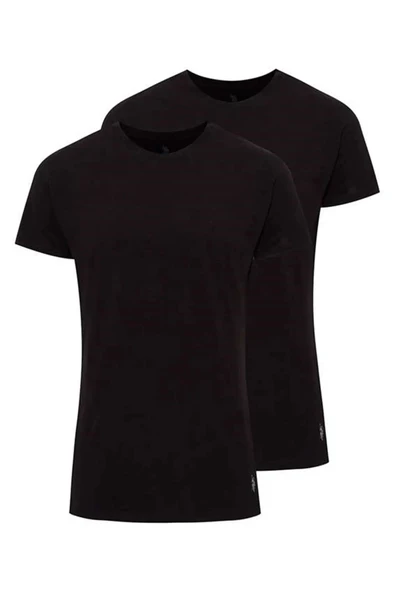 U.S. Polo Assn. Erkek 2'li Yuvarlak Yaka Atlet - Resim 4