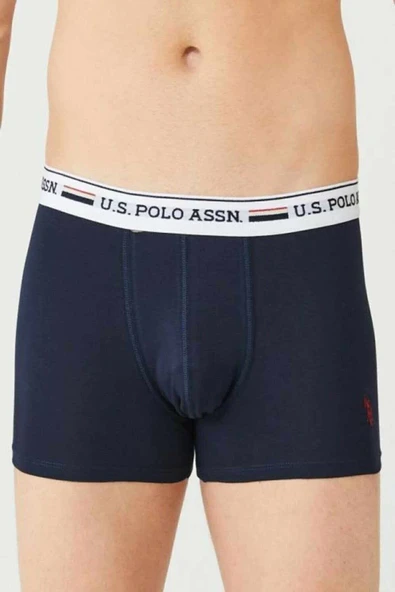 U.S. Polo Assn. Erkek 3'lü Boxer Kırmızı-Gri-Lacivert - 4
