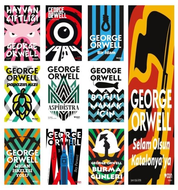 Can Yayınları George Orwell Seti 10 Kitap