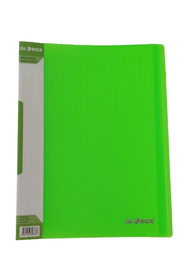 Globox Neon Katalog (sunum) Dosyası 10 Lu Karışık Renklerde (1 Adet)