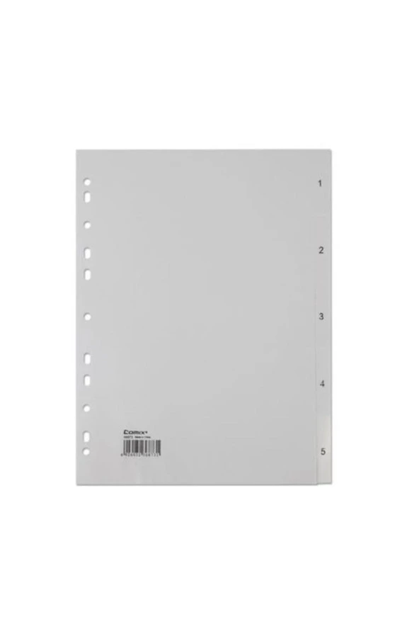 Comix Seperatör 1-5 Rakamlı Plastik A4 IX905