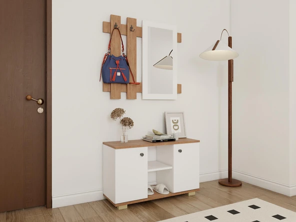 Sarissa Ayakkanbı Dolabı/Askılık/Antre Dolap-M.K.-Byz - Resim 2