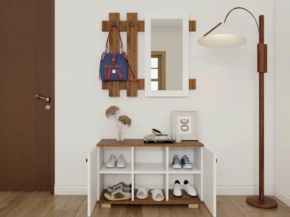 Sarissa Ayakkabı Dolabı/Askılık/Antre Dolap-Amalfi.-Byz - Resim 4