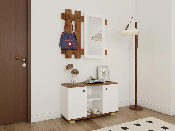 Sarissa Ayakkabı Dolabı/Askılık/Antre Dolap-Amalfi.-Byz - Resim 3