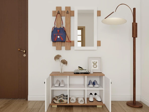 Sarissa Ayakkanbı Dolabı/Askılık/Antre Dolap-M.K.-Byz - Resim 4