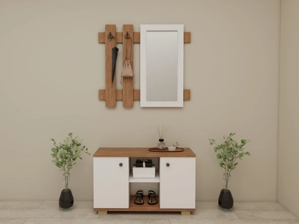 Sarissa Ayakkanbı Dolabı/Askılık/Antre Dolap-M.K.-Byz - 1