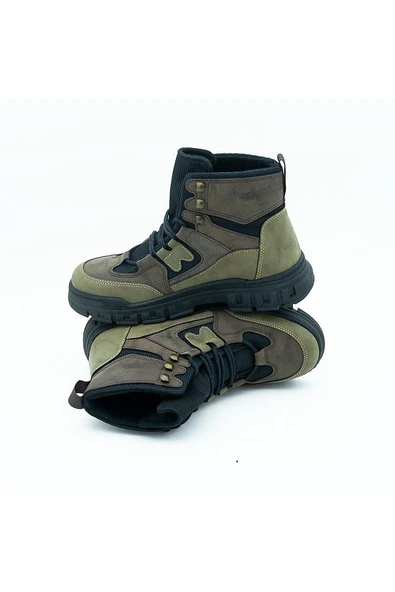 +7 cm Boy Uzatan Gizli Topuklu Army Tarz Bilek Boy Erkek Bot - 2