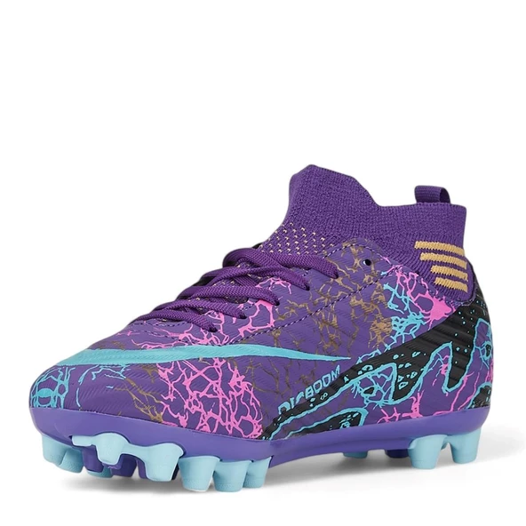Albishoes AirBoom Super Mercury Çoraplı Bilekli Çocuk Erkek Halısaha Krampon Futbol Ayakkabı(31-45) - 2