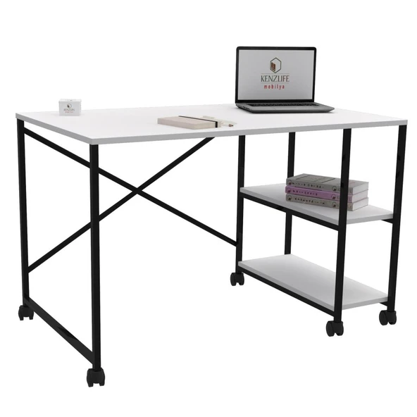 Kenzlife ofis masası miyako 075*150*60 byzsyh tekerlekli bilgisayar çalışma büro ürün görseli