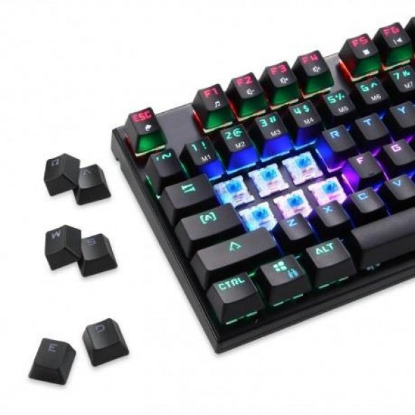 Gamepower Warlock Compact Kırmızı Switch Mekanik Klavye - 6