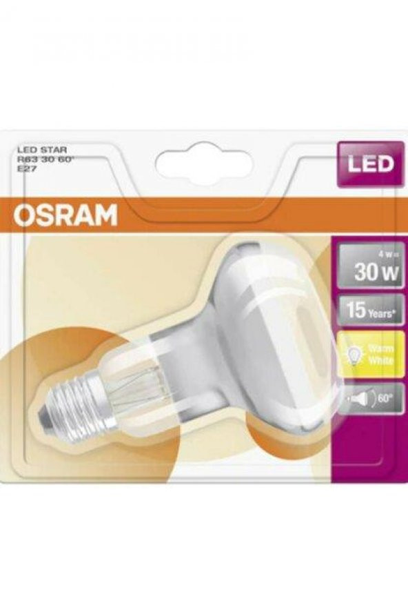 Osram Led R63 Spot 5w E27 Sarı Işık