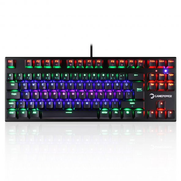 Gamepower Warlock Compact Mavi Switch Mekanik Klavye - 2
