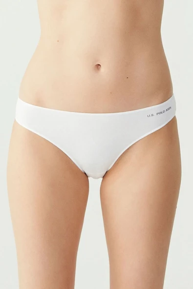 U.S. Polo Assn. Kadın 5'li Kıl Lastikli Slip (Kırmızı-Somon-Ten-Beyaz-Siyah) - 3