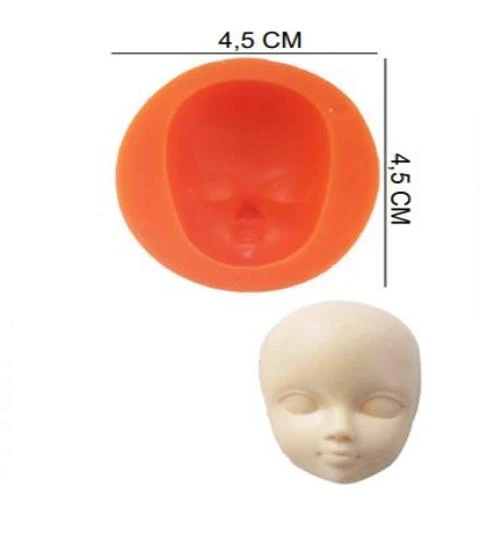 ŞEKER HAMUR KALIBI SİLİKON BEBEK YÜZÜ 4,5*4,5 CM ürün görseli