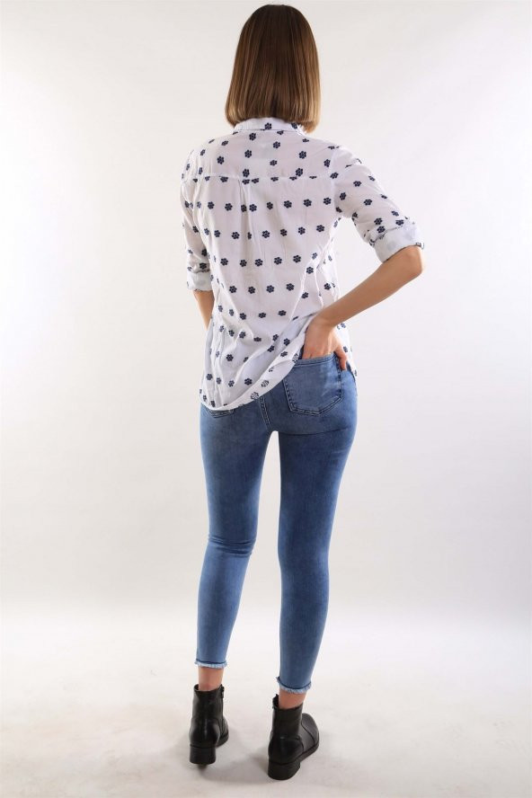 İntersivin  Kadın  Mavi Jeans - 6