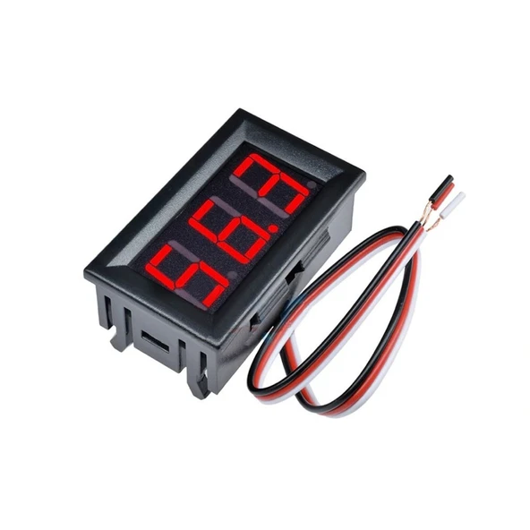 0.56 inch DC 0-100V Digital Voltmetre 3 Telli Panel Tip