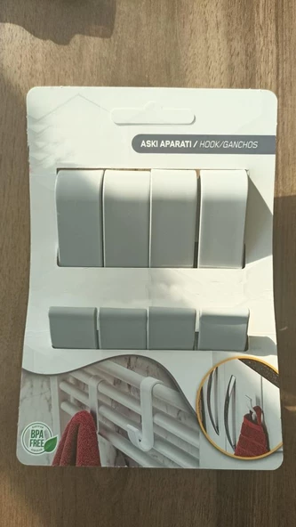 Home Havlupan Askılık 4'lü Bornoz Askılığı Çamaşır Havlupan Askı Aparatı-AY-57 - 10