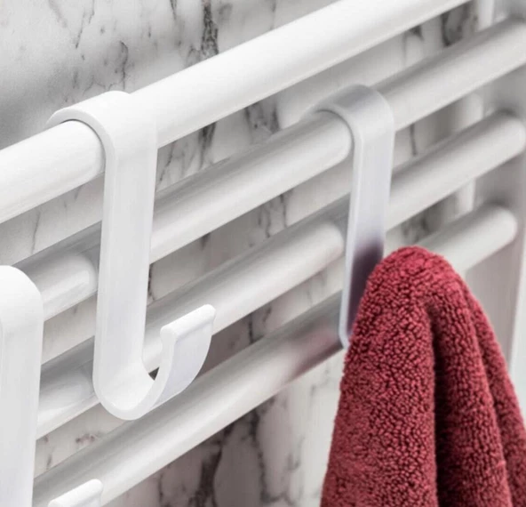 Home Havlupan Askılık 4'lü Bornoz Askılığı Çamaşır Havlupan Askı Aparatı-AY-57 - 5