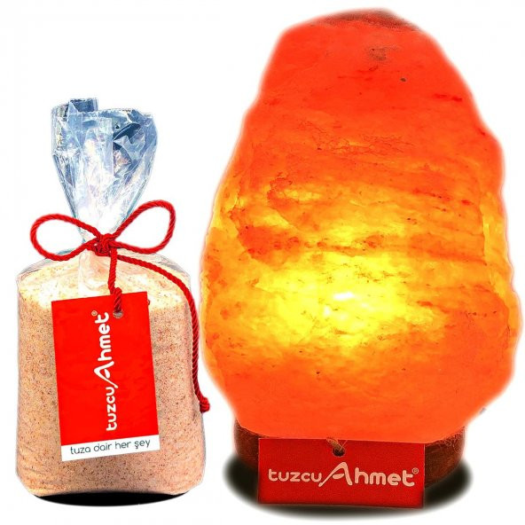 Tuzcu Ahmet 2-3 Kg  Himalaya Kaya Tuzu Lambası 1 Kg Himalaya Tuzu Hediyeli