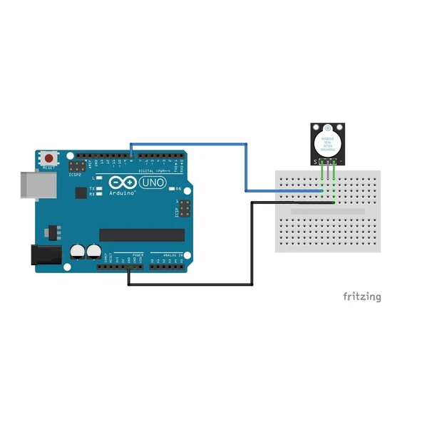Arduino Aktif Buzzer Modülü, Raspberry 5V Manyetik Ses - 5