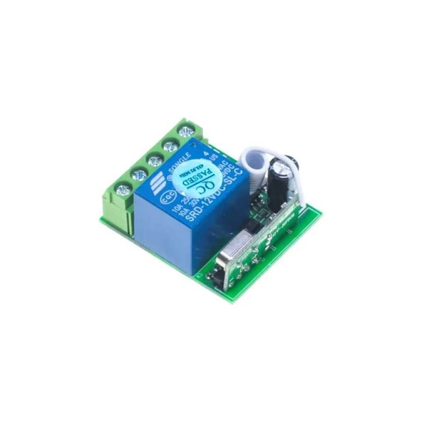 1 Kanal 433 MHz 12V Kablosuz RF Alıcılı Röle Kartı - 4