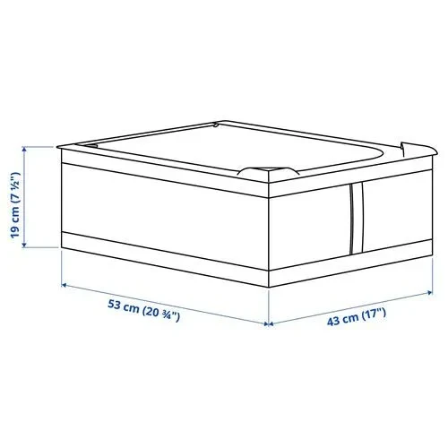 IKEA SKUBB HURÇ KOYU GRİ DOLAP DÜZENLEYİCİ 43x53x19 CM - 3