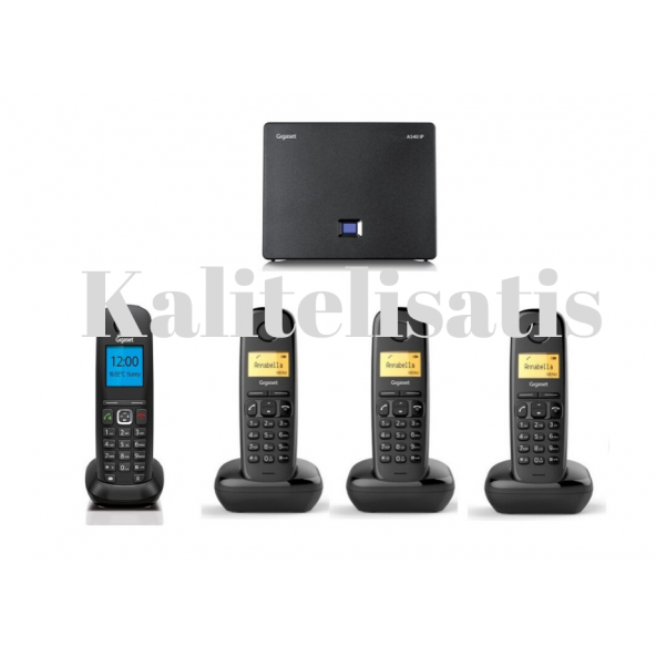 Gigaset Analog & IP 4 Dahili Telsiz Kablosuz Telefon Santrali
