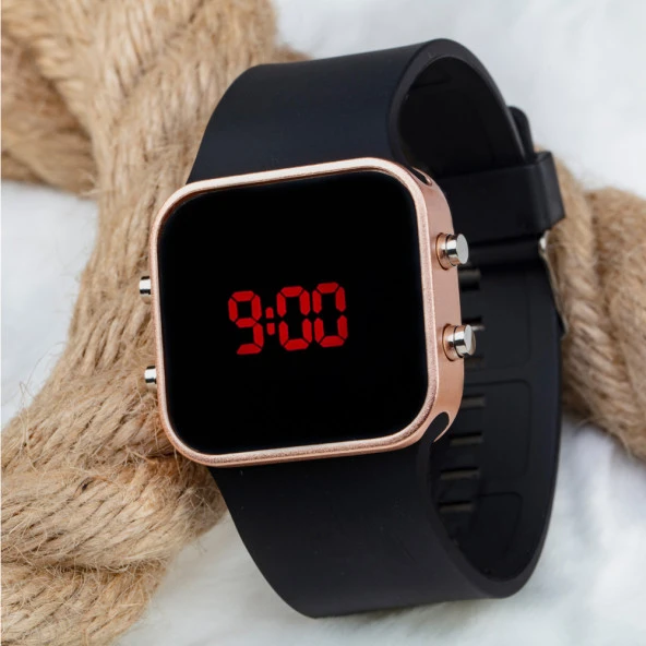 SaaTTino Dijital Rose Kasa Led Kol Saati Silikon Bileklik Saat ST-303798 ürün görseli 1