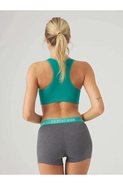 U.S. Polo Assn. Kadın Baskılı Büstiyer-Şort Takım - 8
