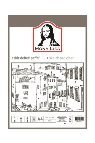 Südor Mona Lisa A4 95gr 20yp Eskiz Defteri / MN4-4