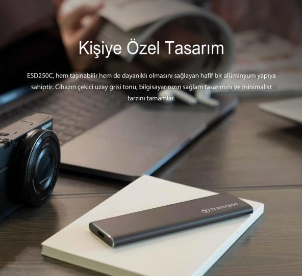 Transcend TS960GESD250C 960GB M.2 SATA Gen 2 Type-C Tasınabılır SSD - 8