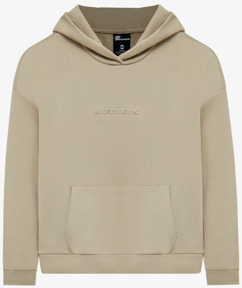 Skechers W Essential Hoodie Sweatshirt S242111 Kadın Kapüşonlu Sweatshirt