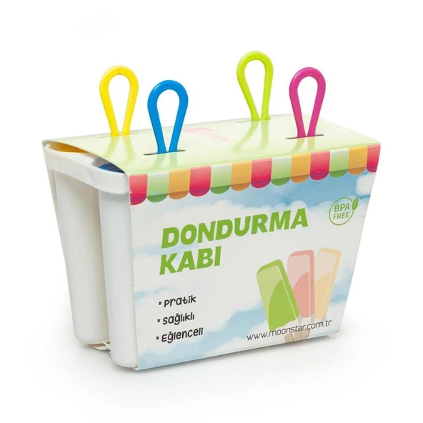 Moonstar Dondurma Kabı Meybuz Dondurma Kalıbı 4, lü - 3