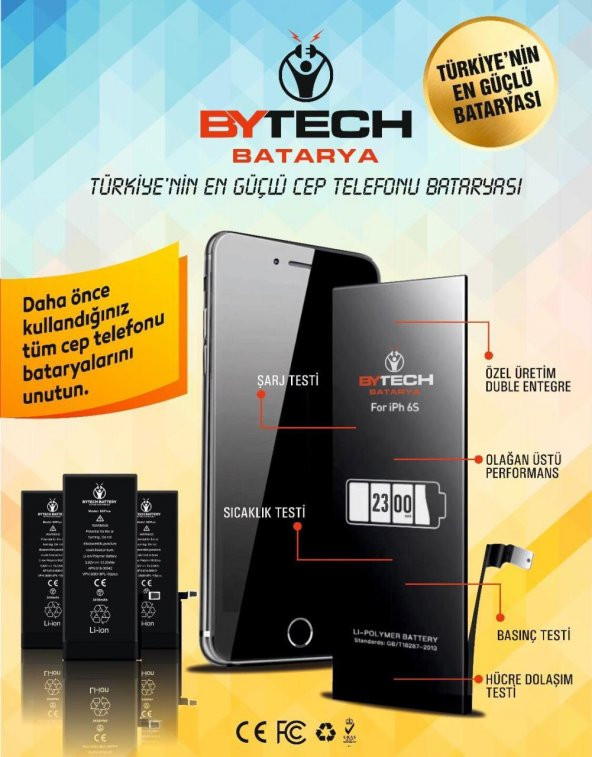 BYTECH HUAWEI MATE20 LİTE EXTRA GÜÇLÜ BATARYA - 2