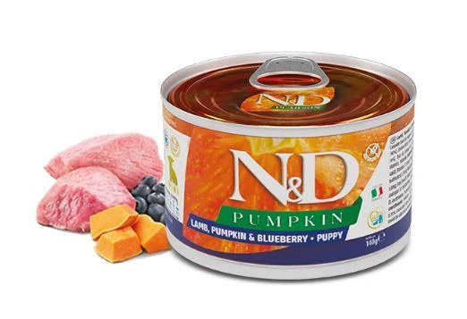 N&D Pumpkin Balkabaklı Kuzu Etli Yavru Konserve Köpek Maması 1 Adet 140 Gr ürün görseli 1